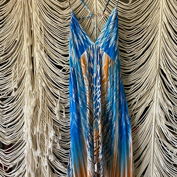 Lani Maxi Dress Tie Dye High Low sz M - Picture 13 of 13